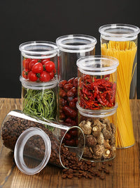 Glass Food Storage Jar with Lid for Tea, Grains, and Dry Goods