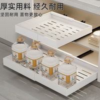 Under-Sink Pull-Out Cabinet Organizer with Telescopic Drawer Basket for Kitchen Storage