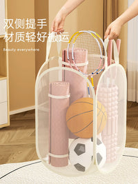 Basketball Storage Rack for Home, Sports Equipment Organizer for Kids' Toys and Balls