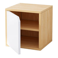 Freestanding Modular Cube Storage Organizer Bookshelf with Doors for Office and Home