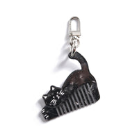Cartoon Cat Mini Comb Keychain Pendant Portable Hair Brush Charm