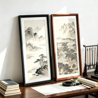 Wooden Acrylic Picture Frame for Calligraphy and Painting Display