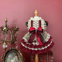 Pet Princess Dress for Small Dogs and Cats, Christmas & New Year Festive Apparel