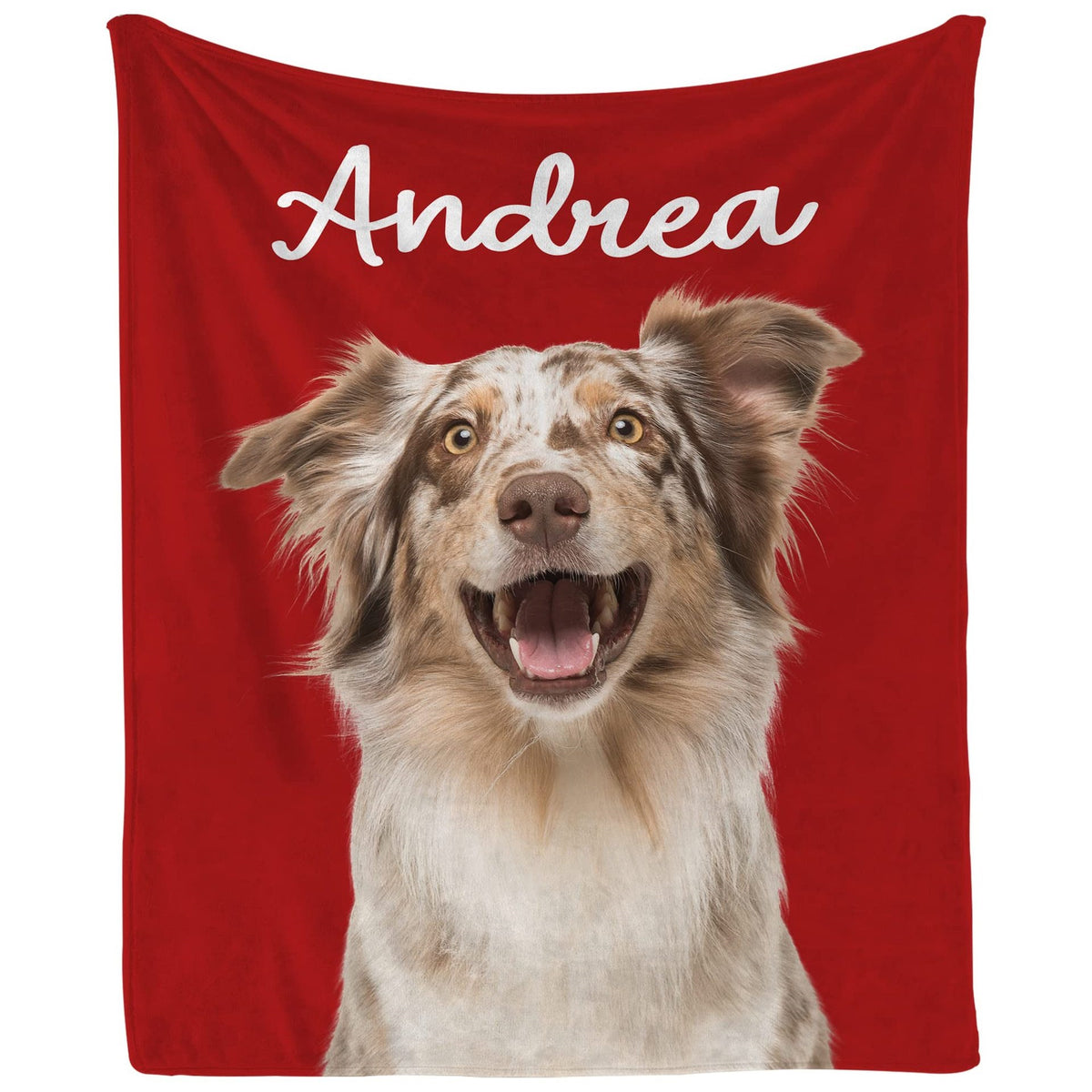 Customizable Dog Pattern Flannel Blanket for Home Warmth