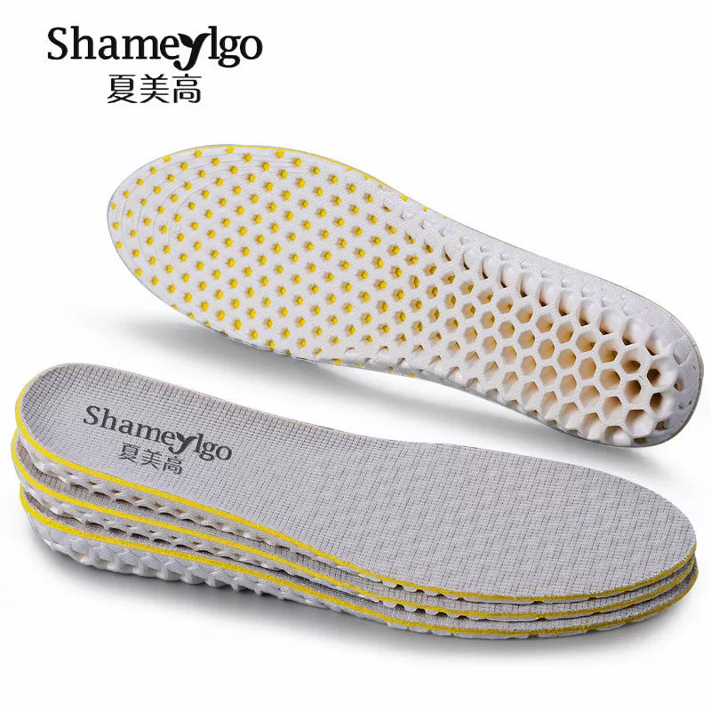 Summer Breathable Height-Increasing Insoles for Sports and Everyday Wear, Shock-Absorbing and Soft