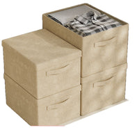 Large Capacity Foldable Storage Box with Lid for Clothes and Quilts