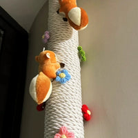 Decorative Rope Kit for Concealing Pipes with Squirrel & Pinecone Ornaments