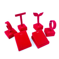 Velvet Jewelry Display Stand for Rings, Pendants, Bracelets, Earrings