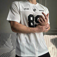 Men's Mesh Quick-Dry Athletic T-Shirt for Training, Basketball, and Rugby