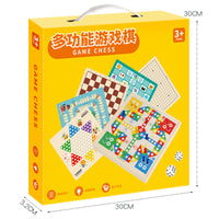Kids' 2-in-1 Board Game Set - Educational Strategy Games for Children