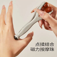 Natural Sandalwood Finger Massager Roller for Joint and Meridian Acupressure