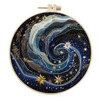 DIY Embroidery Landscape Craft Kit with Tools and Fabric