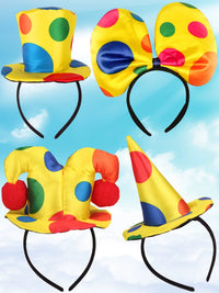 Clown Costume Accessories: Wigs, Noses, Glasses, and Bags for Kids & Adults
