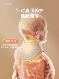 Neck Warmer Shawl with Pocket for Neck Pain Relief and Cold Protection