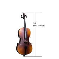 Professional Handcrafted Solid Wood Cello with Natural Flame Maple Finish for Students and Adults