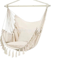 Nordic Style Foldable Rattan Hanging Chair for Indoor/Outdoor Balcony Relaxation