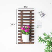 Outdoor Wall-Mounted Wooden Trellis for Climbing Plants