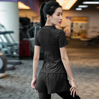 Women's Quick-Dry Short Sleeve Workout Top for Running & Training