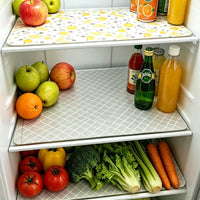 Refrigerator Drawer Liner Mat, Anti-slip Moisture-proof Cuttable Shelf Liner for Kitchen Cabinets and Dining Tables