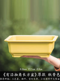 Resin Imitation Zisha Ceramic Succulent Planter Pot for Home Bonsai