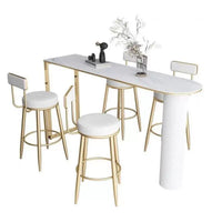 Nordic Minimalist Rock Slab Bar Table Home Island Dining Table Living Room Balcony Partition Cabinet Kitchen High Stool