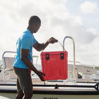 JUNBO 35L Outdoor Camping Cooler Box Portable Insulated Ice Chest for Food Preservation