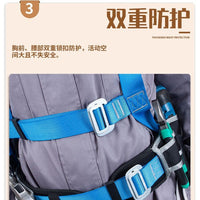 Full Body Safety Harness Kit for High-Altitude Work with Lanyard
