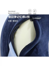 Memory Foam U-Shaped Neck Pillow for Travel and Office Naps