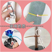 Colorful Silicone Cable Ties for DIY Keychains, Bag Charms, and Cable Management