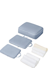Travel Compression Packing Cubes for Luggage, Clothes, Underwear, and Toiletries