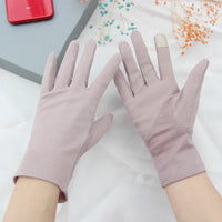 Summer UV Protection Touchscreen Cotton Gloves for Driving & Outdoor Activities