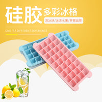 Silicone Ice Cube Tray with Lid, Food-Grade Platinum Silicone Ice Mold for Home and Commercial Use, Quick Freeze DIY Ice Maker