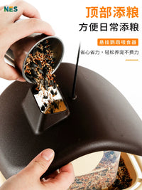 Outdoor Hanging Bird Feeder with Splash-Proof Design and Large Capacity