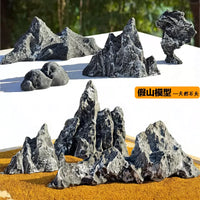 Miniature Mountain Rockery Model for Micro Landscape DIY