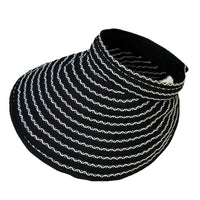 Women's UPF 50+ UV Protection Foldable Sun Visor with Wide Brim and Headband