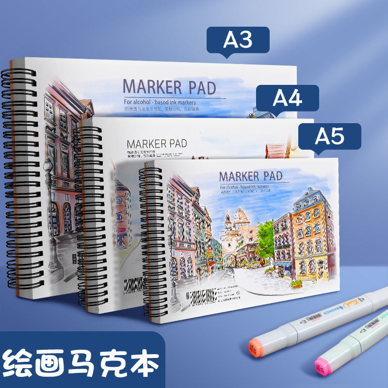 Thickened Sketchbook for Drawing, Opaque Quick-Sketch Art Book for Students and Kids