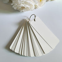 DIY Blank Bookmark Cards with Hole for Messages and Learning
