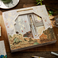 Lantingji Xu Ancient Style Notebook Gift Set with Chinese Poetry Design
