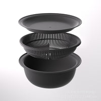 Japanese-Style Multi-functional Draining Basket Set for Washing Vegetables and Fruits