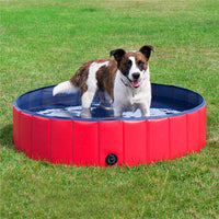 Inflatable Pet Swimming Pool Foldable Portable Dog Cat Bath Tub Outdoor Play