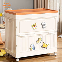 Large Capacity Household Storage Box with Lid for Clothes, Toys, and Home Organization