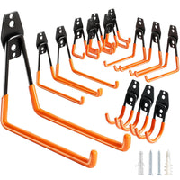 Heavy-Duty Garage Storage Hooks for Bicycles and Tools, Wall Mount Utility Hooks for Garden and Warehouse Organization