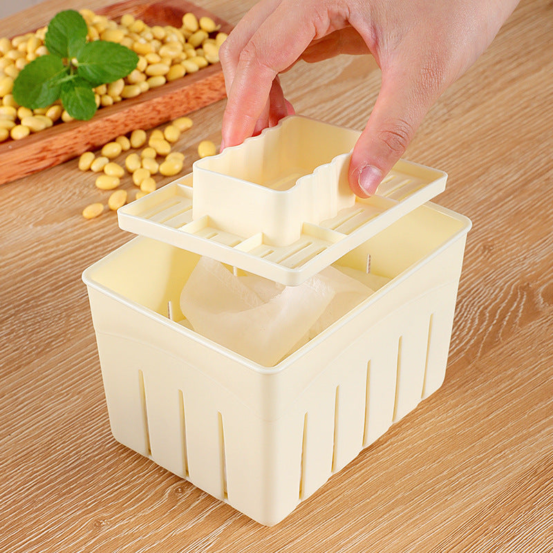 DIY Tofu Press Kit with Mold and Cloth for Homemade Tofu Making