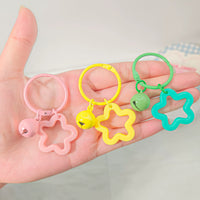 Acrylic Star Keychain with Bell Charm for Bags and Accessories