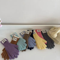 Korean Soft Warm Fingerless Touchscreen Gloves with Wrist Protection