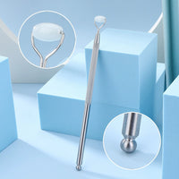 Jade Facial Roller and Gua Sha Set for Face and Eye Massage, Lifting, and Slimming