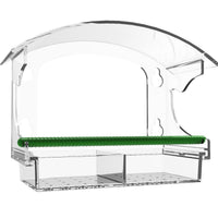 Acrylic Hanging Bird Feeder for Outdoor Use, Rainproof Wild Bird Feeder for Balcony and Villa Gardens