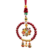 Cinnabar Car Hanging Ornament for Good Fortune and Safety