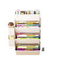 Student Desk Side Organizer with Tissue Box and Hook for Classroom Storage