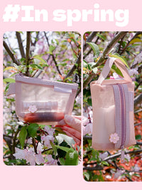 Mesh Zipper Pouch for Data Cables, Earphones, Lipstick, Coins, and Travel Essentials